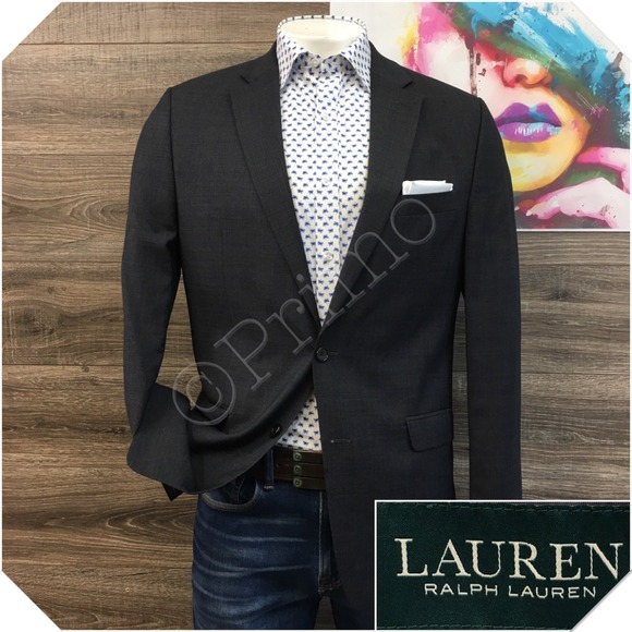 RALPH LAUREN Mens Blazer Sport Coat Casual Jacket Size 42L Classic Wool Suit